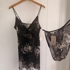 VTG w/ Tags CALIFORNIA DYNASTY Lingerie Set Size Med